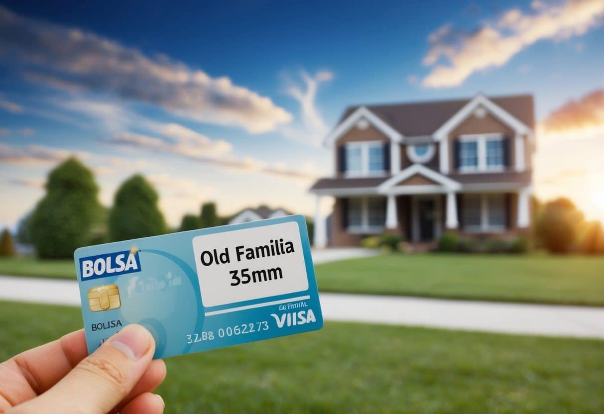 A velha casa de uma família se desvanece na distância enquanto eles se mudam para um novo endereço, deixando para trás seu cartão do Bolsa Família.